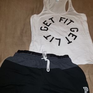 NWOT PINK workout set